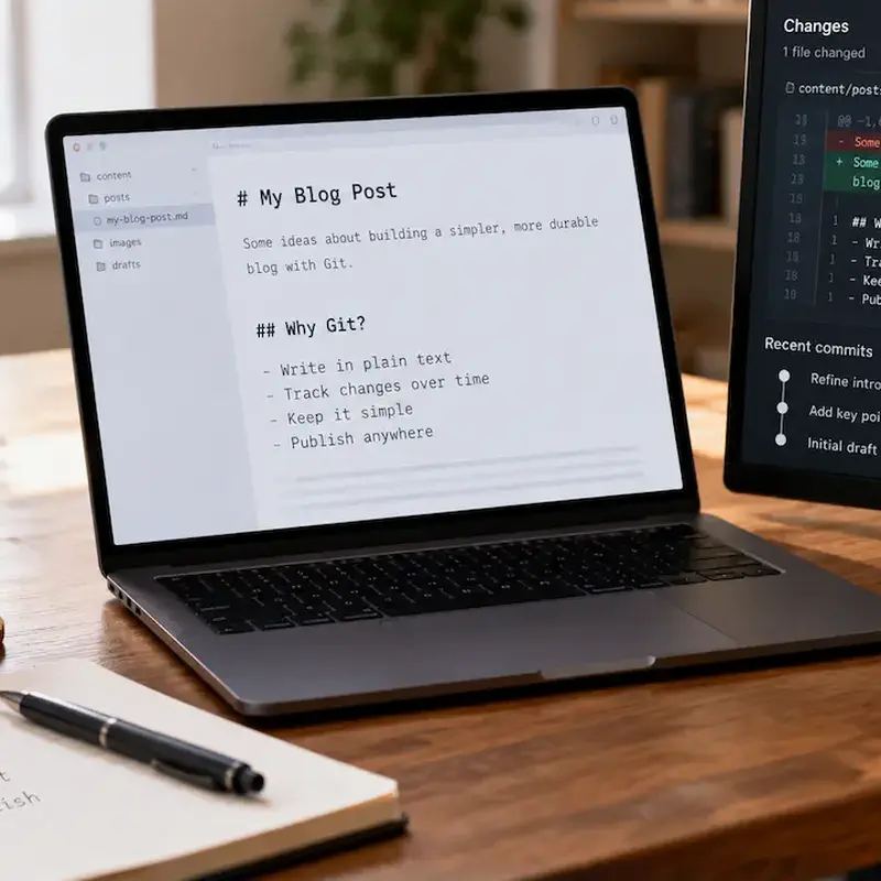 I Wanted an AI-Managed Blog. I Ended Up Using Git as the Database.