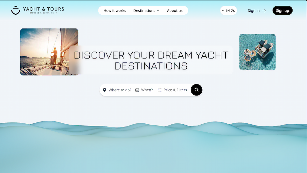 Yacht & Tours: A Fast, Clean Boat-Booking Platform Built for Real Business Needs